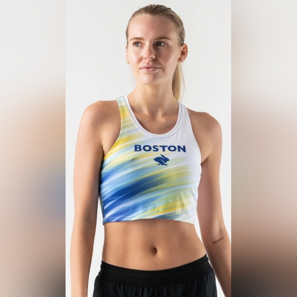 Rabbit | Tops | Rabbit Run In Crop Hop Built In Bra Tank Top Boston ...